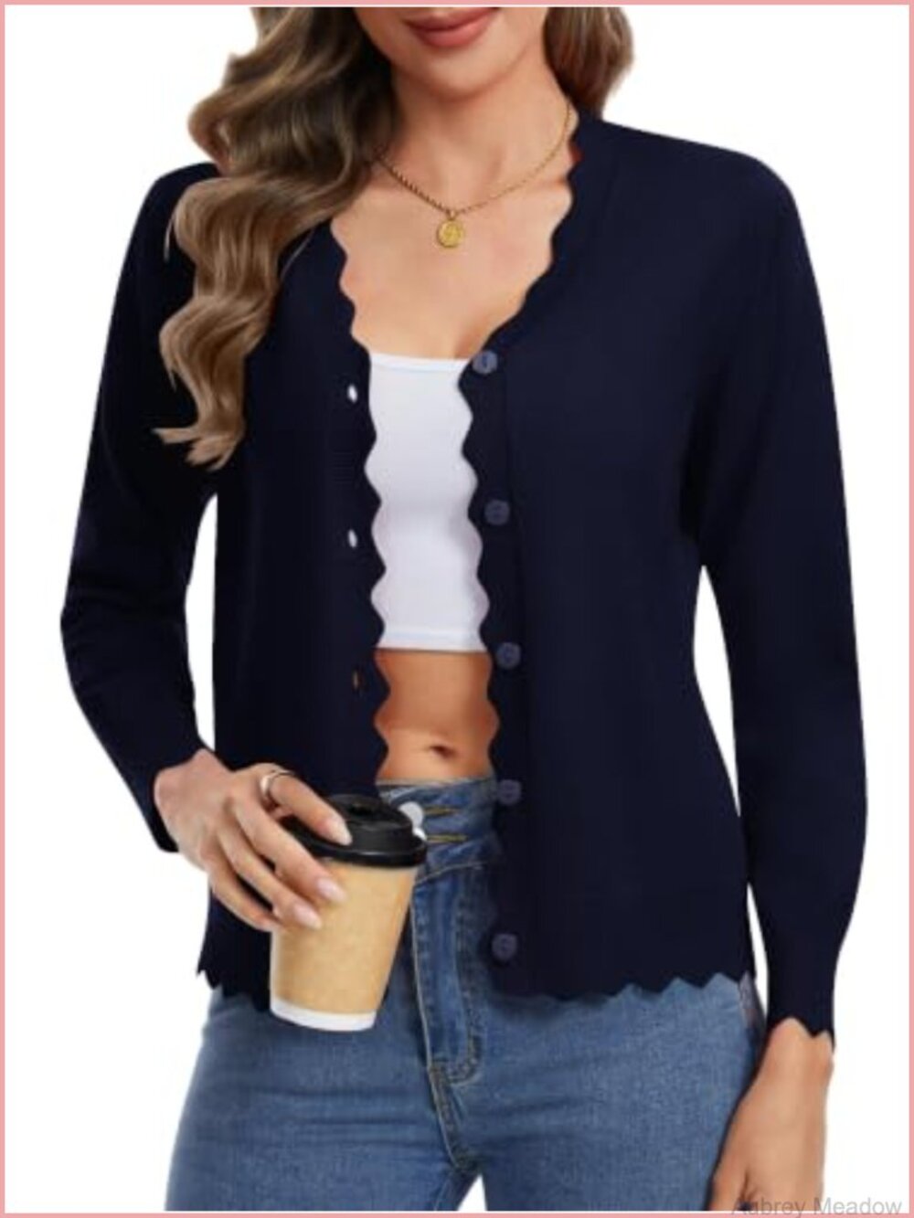 Womens Lightweight V-Neck Button Down Cropped Cardigan Sweater
